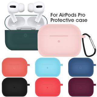 Vỏ bảo vệ tai nghe chống sốc bằng TPU silicon mềm màu trơn thích hợp cho tai nghe Bluetooth Apple Airpods Pro