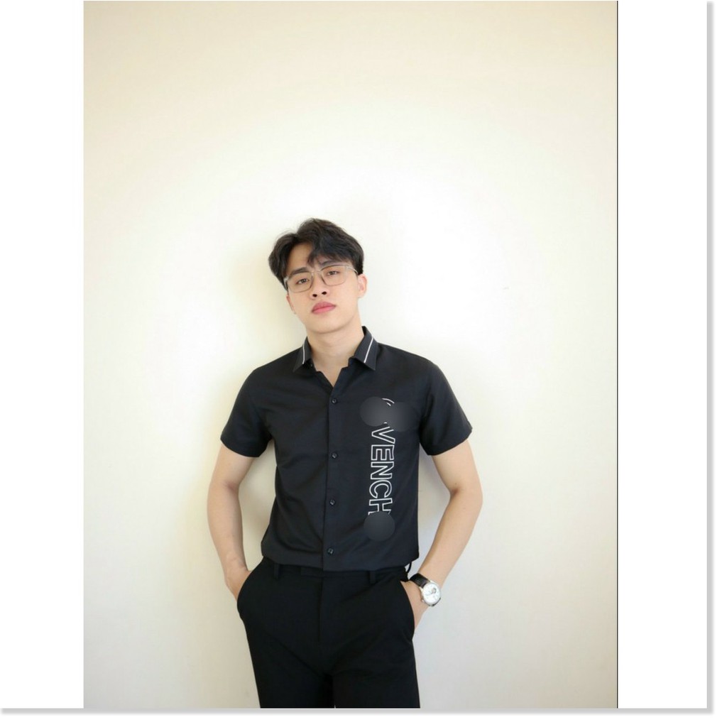 Áo sơ mi in thêu NGẮN TAY DÀNH CHO NAM NỮ CỰC ĐẸP KME FASHION