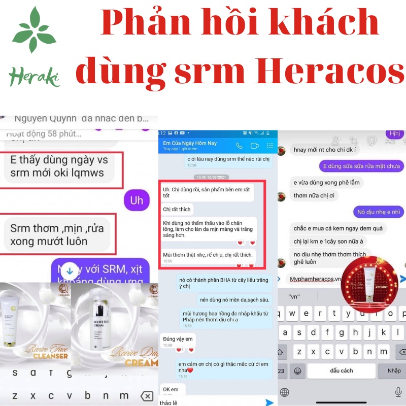 [+QUA 90k]Sữa rửa mặt làm sạch HERACOS REVIVE FACE CLEANSER trắng da ngừa mụn ít bọt không gây khô da. | BigBuy360 - bigbuy360.vn