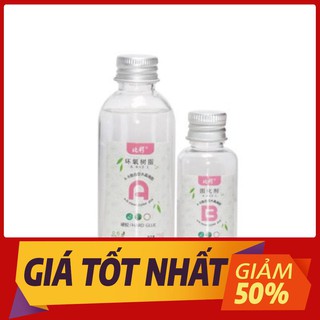 [GIÁ TẬN XƯỞNG] Keo Epoxy Resin AB 100g - Loại cứng, siêu trong, ít bọt, chống ngả vàng
