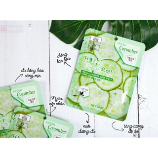 Mặt nạ 3W CLINIC dưa leo