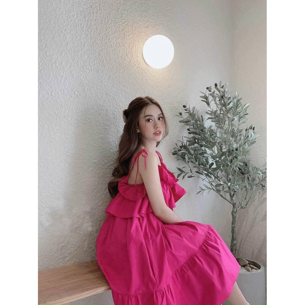 Đầm babydoll dập ly dễ thương Zashopp