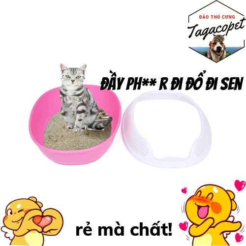 KHAY VỆ SINH -CHẬU CÁT VỆ SINH CHO MÈO GIÁ TỐT