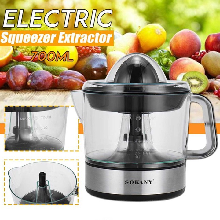 [Mã ELHA22 giảm 5% đơn 300K] Máy vắt cam SOKANY JE-6230 dùng điện CHÍNH HÃNG dung tích 700ml, Máy vắt cam tự động