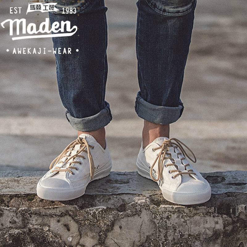 Đôi giày thể thao MADEN từ canvas phong cách nhật bản thời trang cho nam