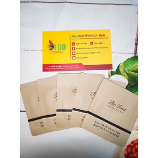 Set 10 gói Sample tinh chất vàng 24K OHUI The First Geniture Ampoule Advanced