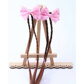 2 Kẹp tóc gắn nơ bím tóc cho bé