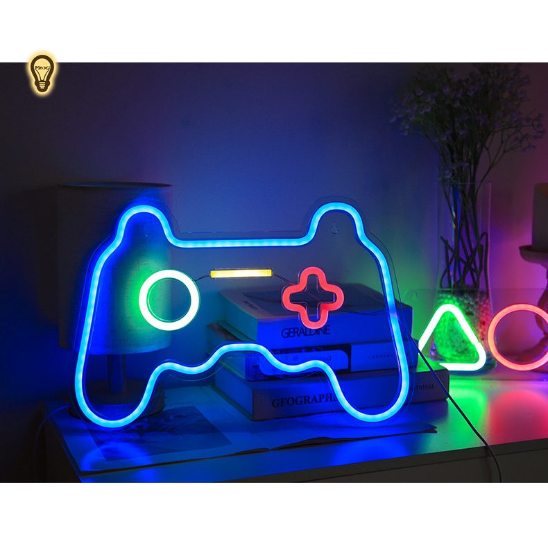 [SIZE LỚN USB -TẶNG Kèm  Miếng dàn tường] Đèn LED chữ NEON HÌNH TAI NGHE DECOR , trang trí phòng ngủ MOXI.