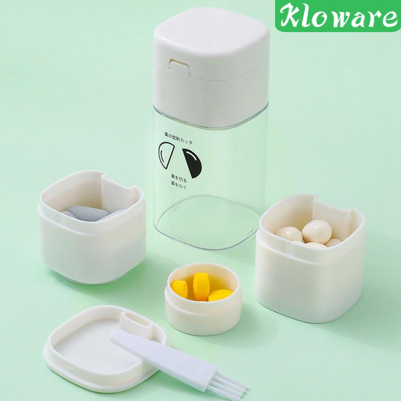 Dụng Cụ Nghiền Thuốc 4 Trong 1 Bằng Thép Không Gỉ Tiện Dụng