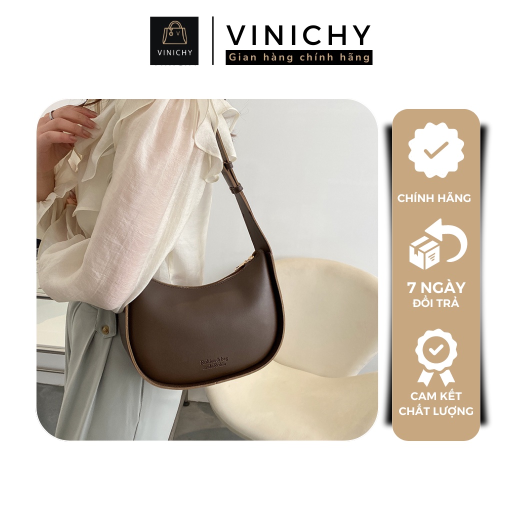 Túi xách nữ đeo chéo, đeo vai đi chơi, đi học VINICHY, da đẹp, thời trang cao cấp size 23cm HA276