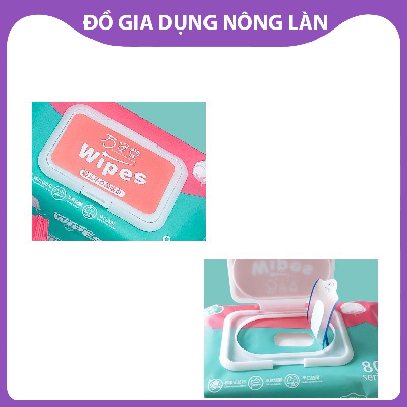 khăn giấy ướt Wipes hộp 80 khăn NL Shop, khăn giấy diệt khuẩn bỏ túi tiện dụng