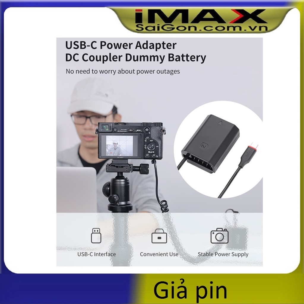 GIẢ PIN KINGMA CHO CANON NP-FW50 CỔNG USB-C