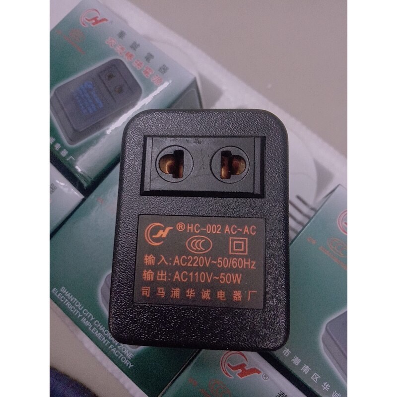 Cục đổi nguồn điện 220v sang 110v cho thiết bị dưới 50W