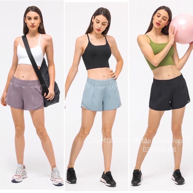 Quần Đùi Thể Thao Lululemon Hotty Hot High Rise Short 4" - Quần Đùi Tập Gym Yoga Cao Cấp