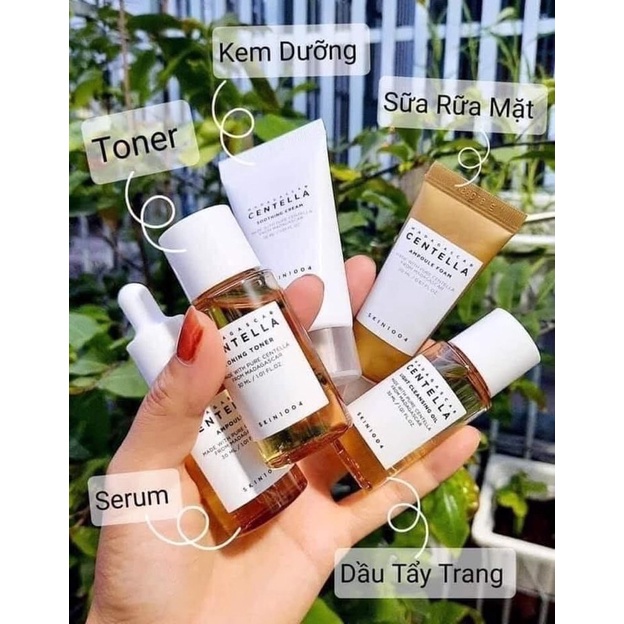 Bộ dưỡng da 5 món Skin 1004 Madagascar Centella Travel Kit