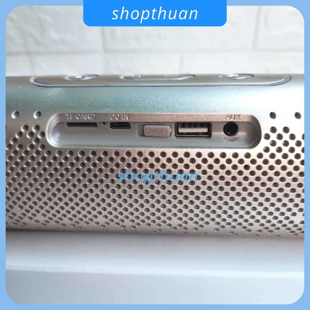 Loa bluetooth KOLEER S819 có đèn led nháy theo nhạc, pin sạc, nghe bluetooth, usb, thẻ nhớ, aux in