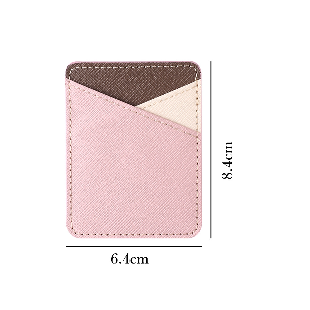 SOFTNESS Solid Elastic Adhesive Sticker Fashion Universal Credit Card Holder