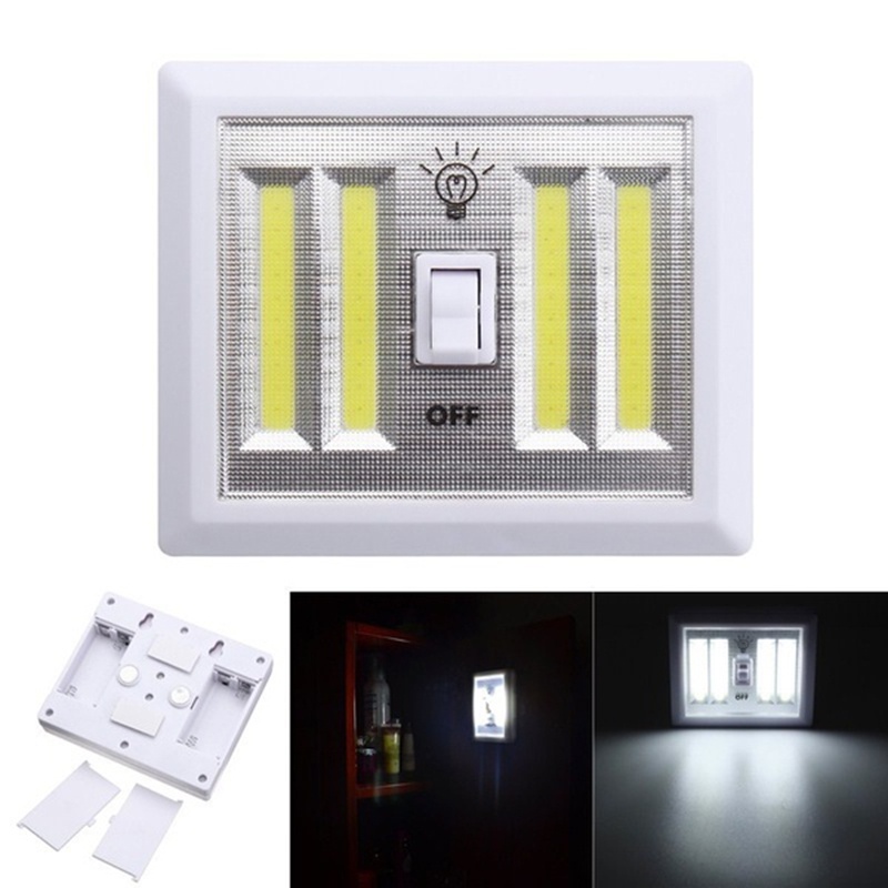 1 Công Tắc Đèn LED COB Gắn Tường Chạy Bằng Pin Dùng Cho Gara / Tủ Quần Áo / Tủ Quần Áo