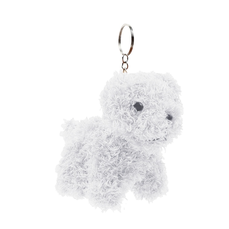Móc Khóa Hình Chú Chó Nhồi Bông Đáng Yêu