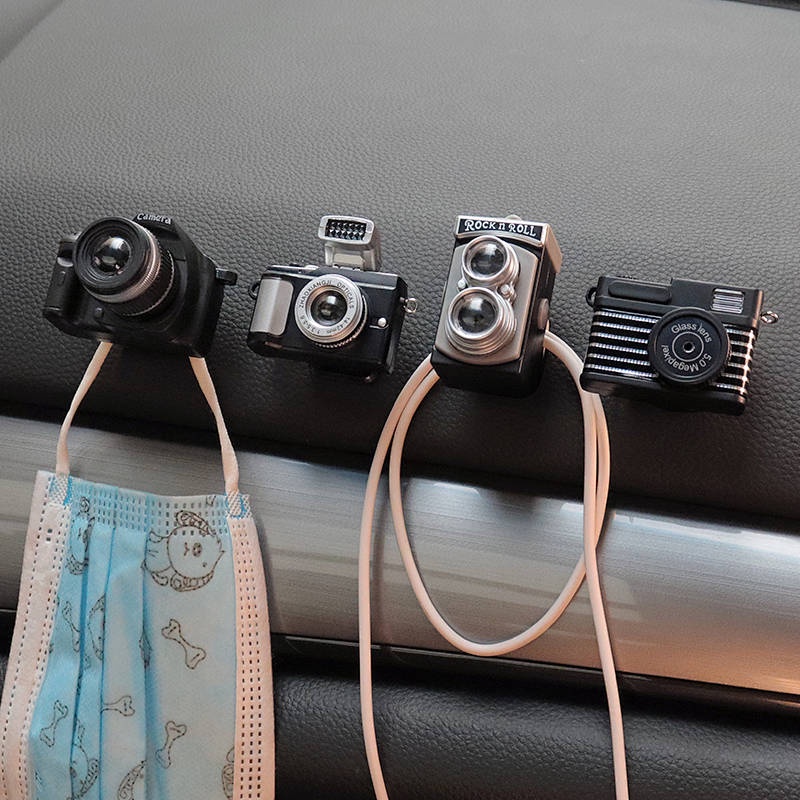 Car Interior Car Paste Small Hook Simulation Camera Seat Back Front Car Co-Driving Decoration All Products car accessories dm3O