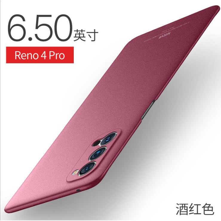 Msvii Ốp Điện Thoại Siêu Mỏng Màu Nhám Cho Oppo Reno4 / Oppo Reno4 Pro