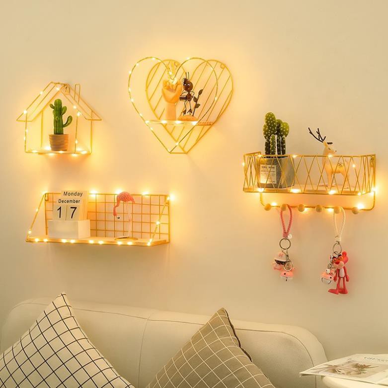 🔥𝐇𝐎𝐓 𝐃𝐄𝐀𝐋🔥Giá Sắt Treo Tường Phong Cách Bắc Âu Trang Trí Tường MQ-063