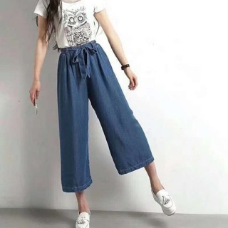 Quần ống sớ denim (dài & lỡ)