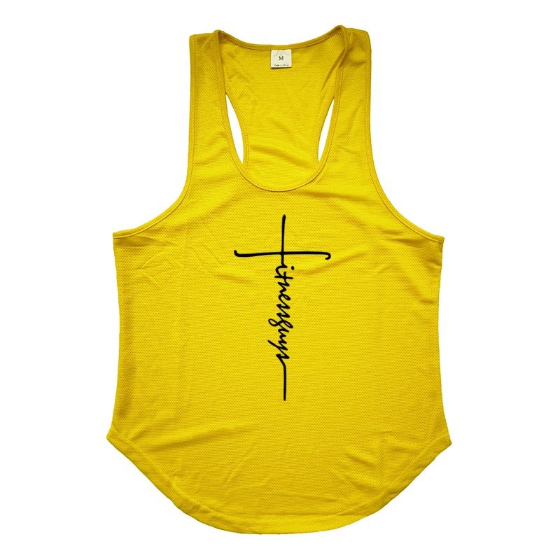 Áo Thun Thể Thao Sát Nách Dáng Suông Chất Liệu Mau Khô Thoải Mái Cho Nam Plus Size