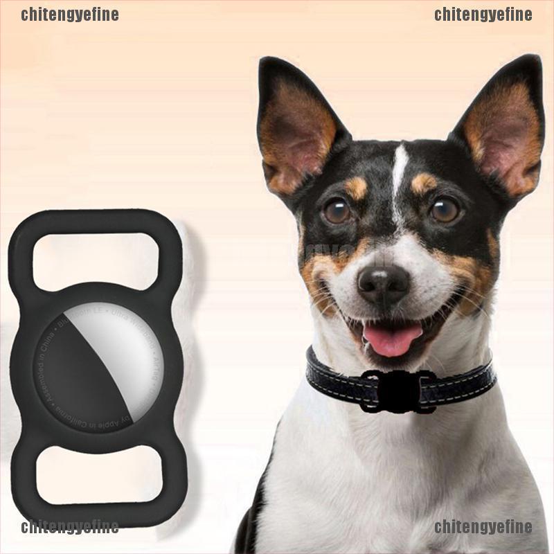 Ctyf Pet Silicone Protective Case GPS Dog Cat Collar Loop for Airtag Anti-lost Device Fine