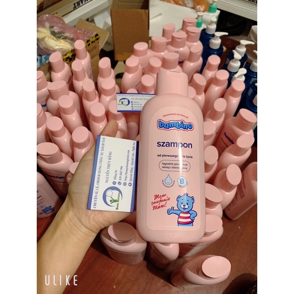 CHAI DẦU GỘI BÉ GÁI BAMBINO 400ml