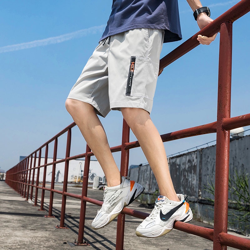 Quần Short Dây Rút Ống Rộng Thời Trang Nam Tính