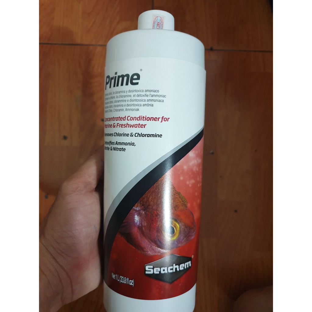 Seachem Prime 1000ml (1Lít) - Dung Dịch Khử Clo, Nh3, No2, No3
