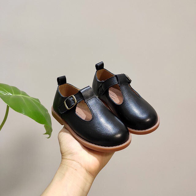 Giày da PU đế mềm phong cách Hàn Quốc dành cho bé gái 626