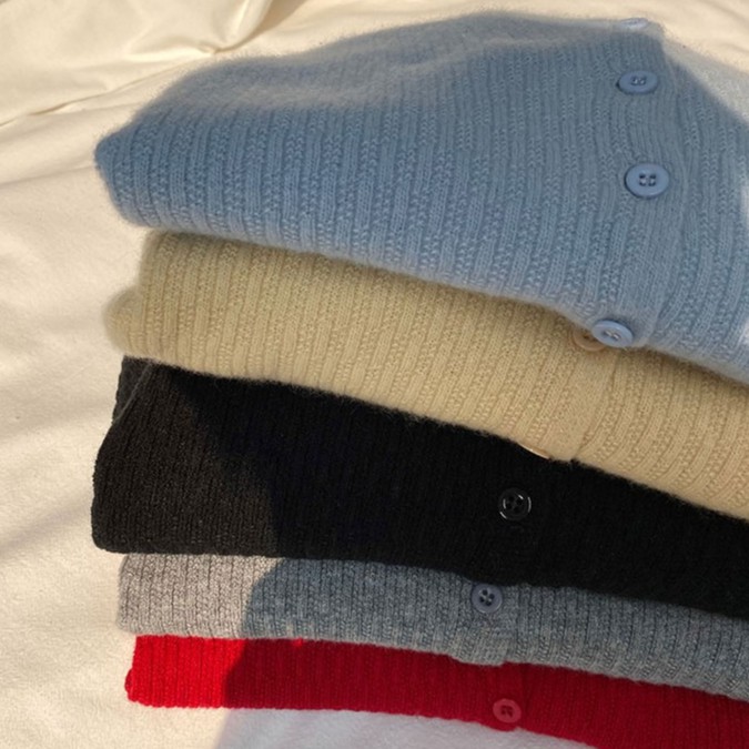 Áo Khoác Cardigan Ngắn Dệt Kim Dáng Rộng Dáng Rộng Dễ Thương Dành Cho Bạn Nữ