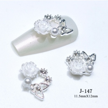 Charm hoa nơ trang trí nail