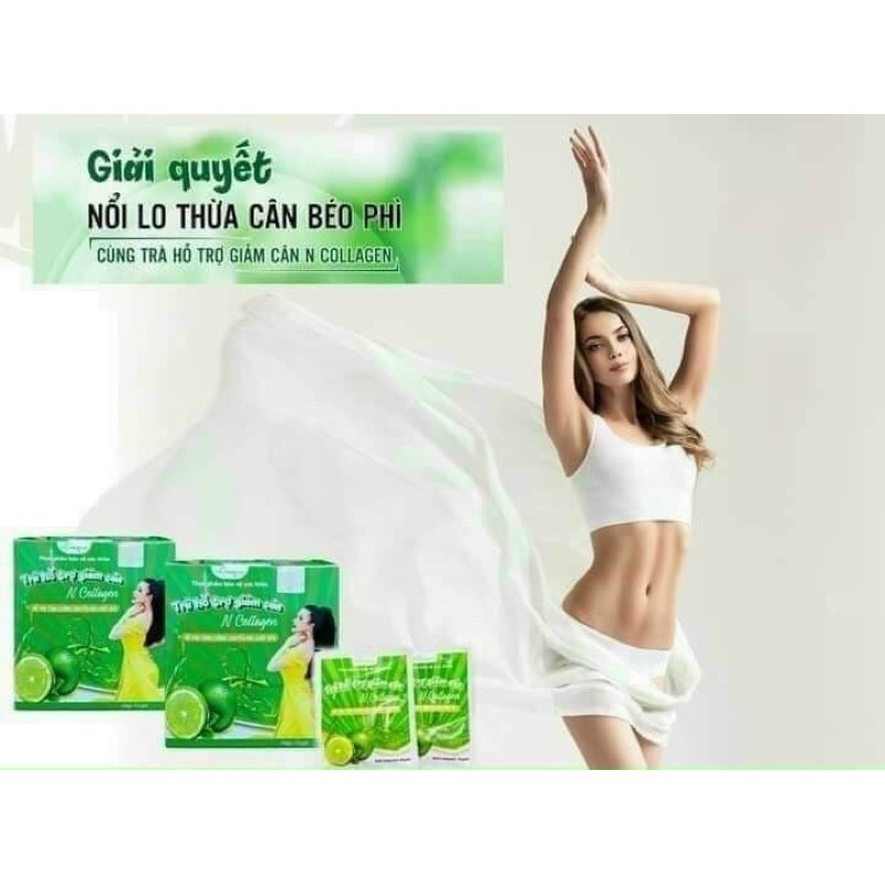 DETOX Giảm Cân Chanh 15gói (Tặng 2 Gói Trà cam )