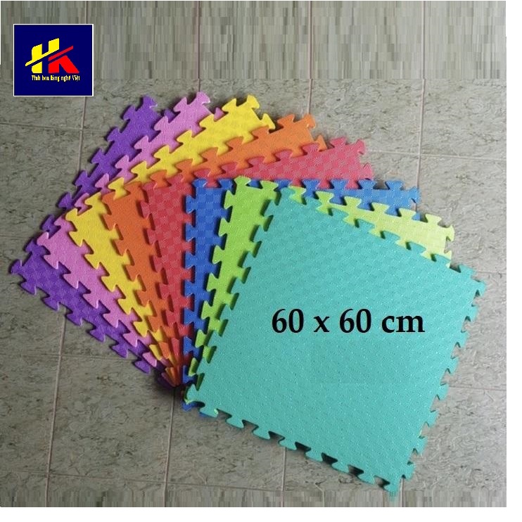 Combo thảm xốp 45x45 và 30x30 cao cấp, Thảm xốp lót sàn 60x60 không mùi, không thấm nước, loại to an toàn cho bé