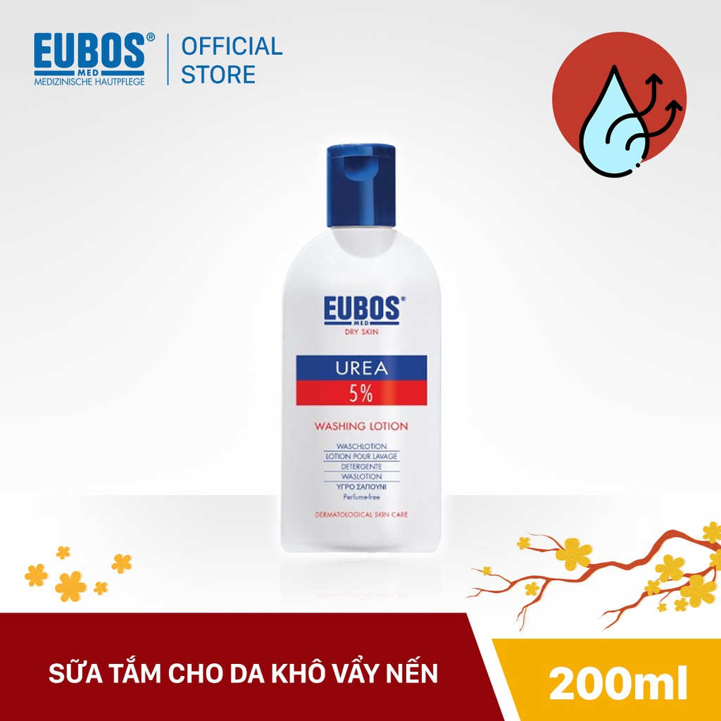 Sữa tắm cho da khô vẩy nến EUBOS UREA 5% Washing Lotion 200ml