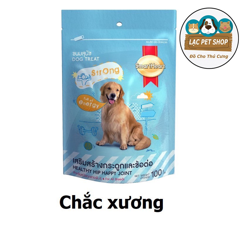 Bánh Thưởng Cho Chó Cưng Smartheart 100Gr - 3 Loại Sạch Răng, Chắc Xương Và Dưỡng Lông