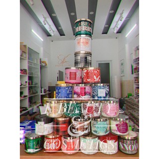 [AUTH-XMAS] Nến Thơm Bath & Body Works 3 bấc - 411g