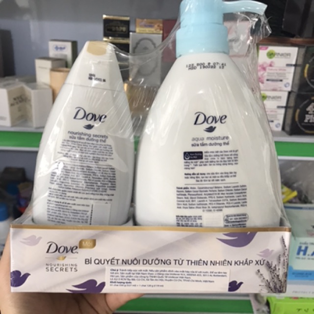 [Mua 1 tặng 1] Sữa tắm Dove chai vòi  527ml ( tặng kèm chai sữa tắm 119ml)