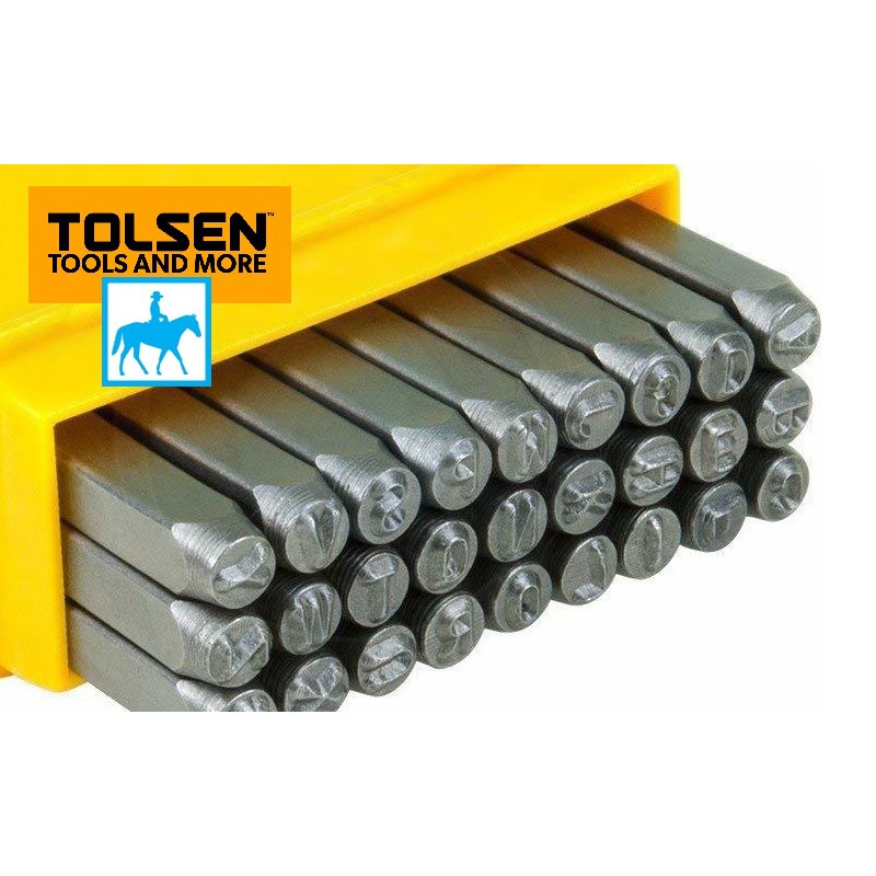 TOLSEN Bộ Đóng Chữ 27 Chữ Từ A Tới Z 3mm 25101