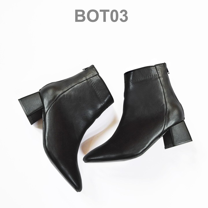 Giày Bot Nữ Cổ Cao - JMP - Thời Trang Nữ Cao 5cm - BOT03