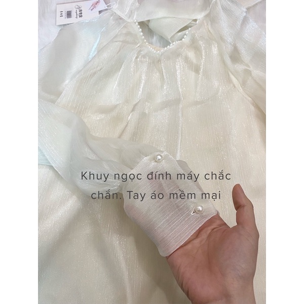 Áo sơ mi tơ óng minashouse
