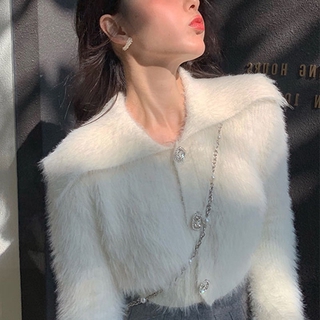 [Hàng order] Áo len lông thỏ cardigan áo khoác len ulzzang Hàn Quốc A204