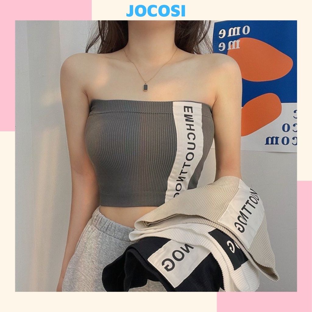 Áo bra nữ không dây đẹp, áo ống cúp ngực croptop quyến rủ JOCOSI 1998