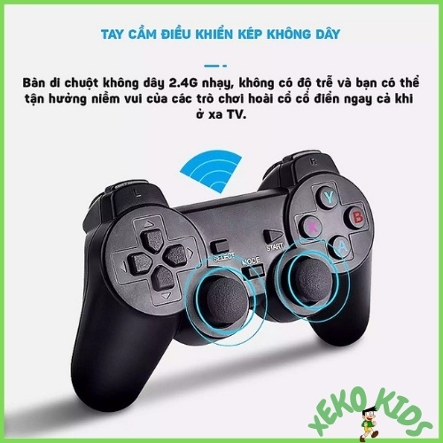 Máy chơi Game điện tử cầm tay không dây Stick 4k HDMI 3500 trò + thêm 20 game mới, game việt hóa Xeko 31