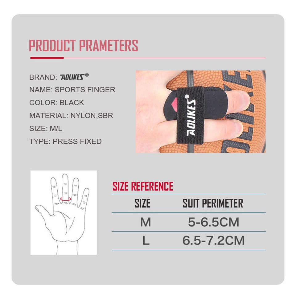 AOLIKES 1 Găng Bảo Vệ Ngón Tay Khi Chơi Thể Thao
