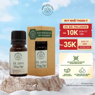 Tinh dầu nguyên chất sả java hồng ngự - hương đồng tháp 10/30/50 ml – quatest3 – khử mùi, diệt khuẩn, thơm phòng