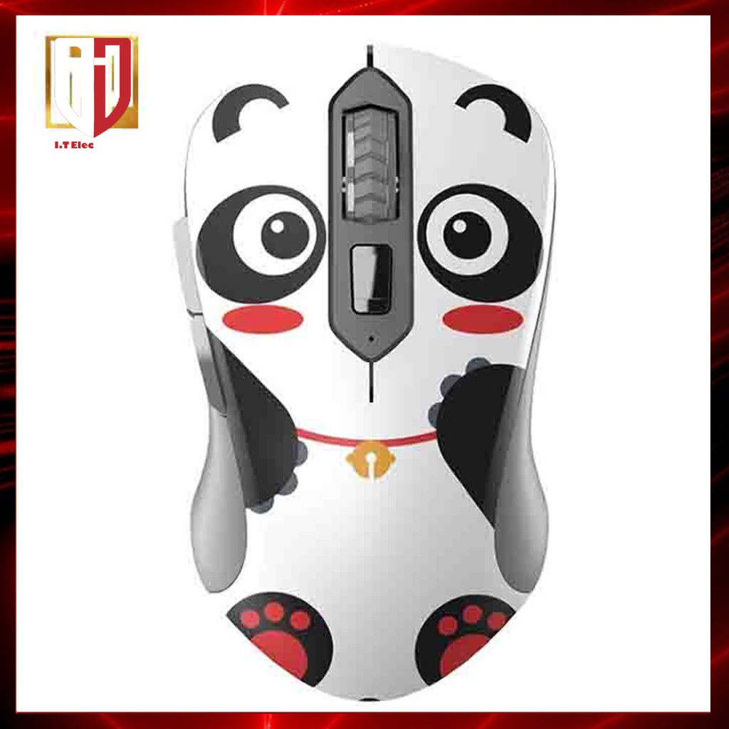 Chuột Máy Vi Tính Laptop Không Dây Bluetooth DAREU LM115G Multi-Color Dog